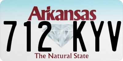 AR license plate 712KYV