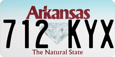 AR license plate 712KYX