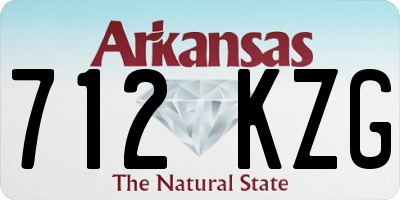 AR license plate 712KZG