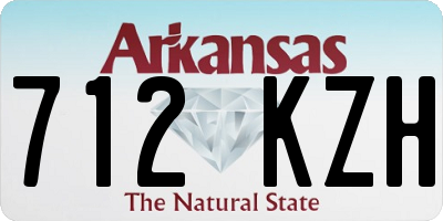 AR license plate 712KZH