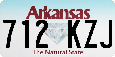 AR license plate 712KZJ