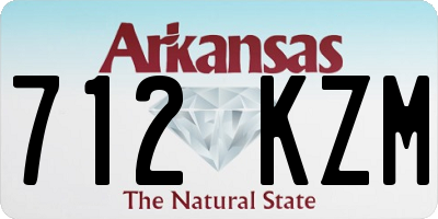 AR license plate 712KZM