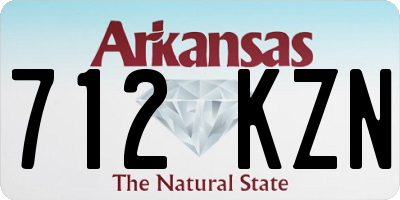 AR license plate 712KZN