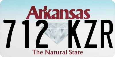 AR license plate 712KZR