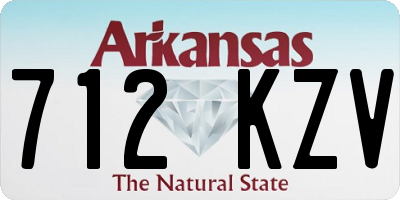 AR license plate 712KZV