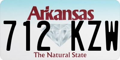 AR license plate 712KZW