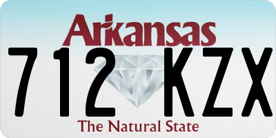 AR license plate 712KZX