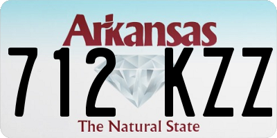 AR license plate 712KZZ