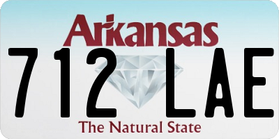 AR license plate 712LAE
