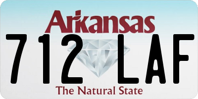 AR license plate 712LAF