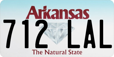 AR license plate 712LAL