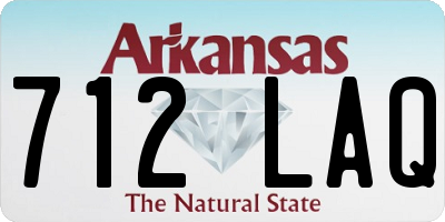 AR license plate 712LAQ