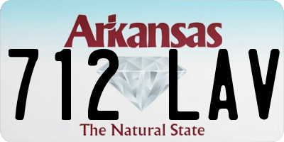 AR license plate 712LAV
