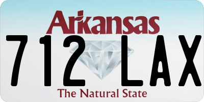 AR license plate 712LAX