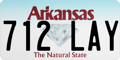 AR license plate 712LAY