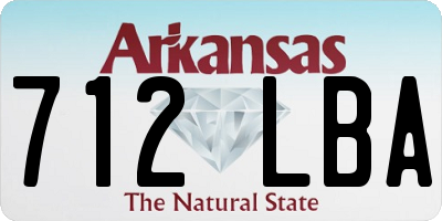AR license plate 712LBA