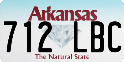 AR license plate 712LBC