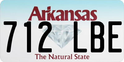 AR license plate 712LBE