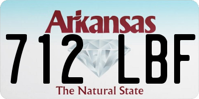 AR license plate 712LBF
