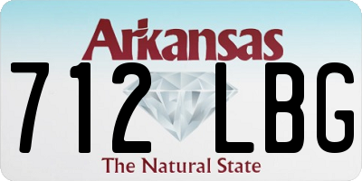 AR license plate 712LBG