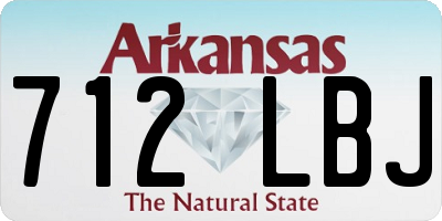 AR license plate 712LBJ