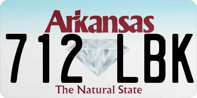 AR license plate 712LBK