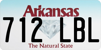 AR license plate 712LBL