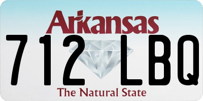 AR license plate 712LBQ