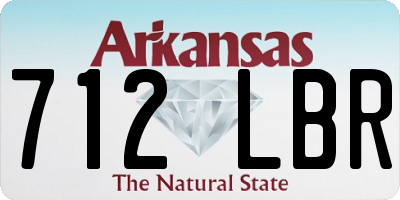 AR license plate 712LBR