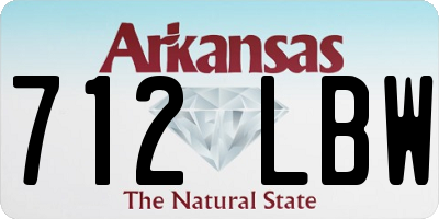 AR license plate 712LBW