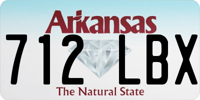 AR license plate 712LBX