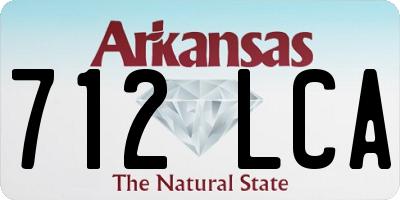AR license plate 712LCA