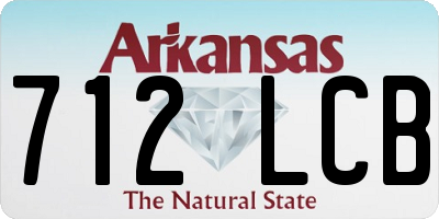 AR license plate 712LCB