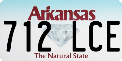 AR license plate 712LCE