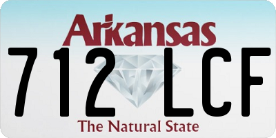 AR license plate 712LCF