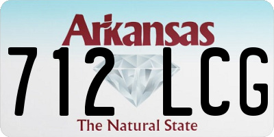AR license plate 712LCG