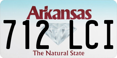 AR license plate 712LCI