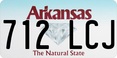AR license plate 712LCJ