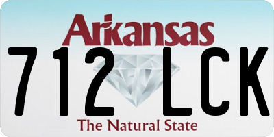 AR license plate 712LCK