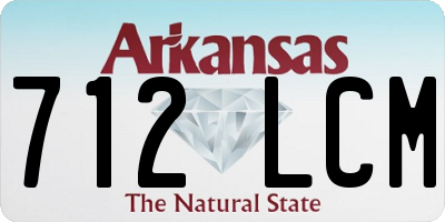 AR license plate 712LCM