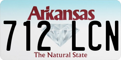 AR license plate 712LCN