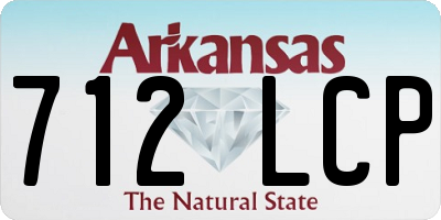 AR license plate 712LCP