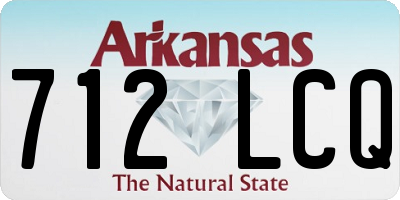AR license plate 712LCQ