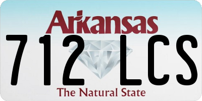 AR license plate 712LCS