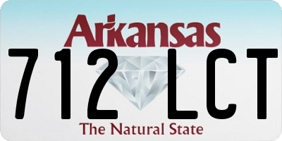 AR license plate 712LCT