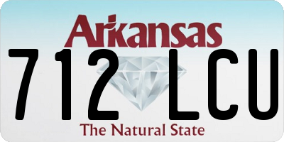 AR license plate 712LCU