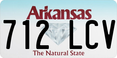 AR license plate 712LCV
