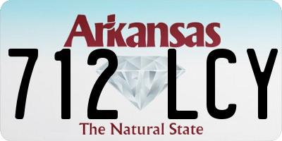 AR license plate 712LCY