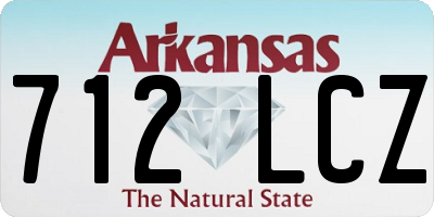 AR license plate 712LCZ
