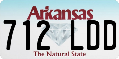 AR license plate 712LDD